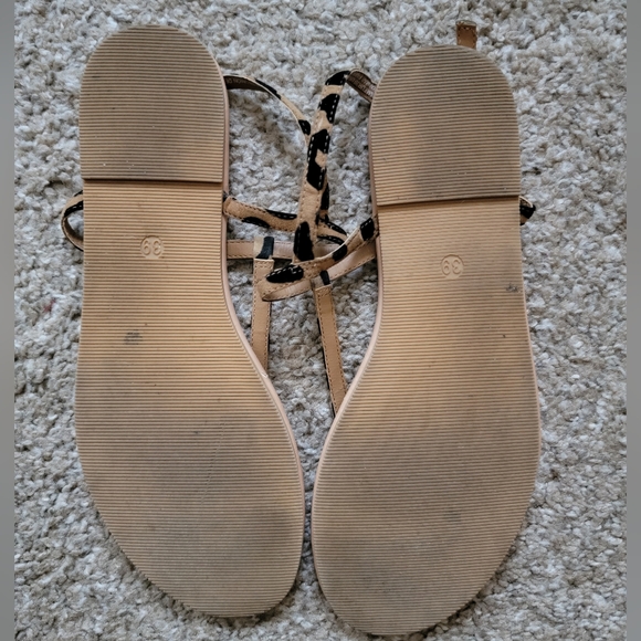 H&M Leopard Print Sandals Size 39 - Picture 3 of 8